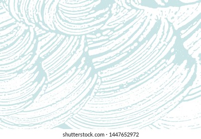 Grunge texture. Distress blue rough trace. Bewitching background. Noise dirty grunge texture. Unusual artistic surface. Vector illustration.