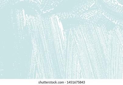 Grunge texture. Distress blue rough trace. Curious background. Noise dirty grunge texture. Bold artistic surface. Vector illustration.