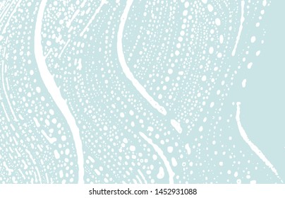 Grunge texture. Distress blue rough trace. Cute background. Noise dirty grunge texture. Posh artistic surface. Vector illustration.