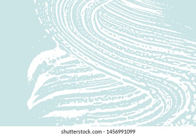 Grunge texture. Distress blue rough trace. Curious background. Noise dirty grunge texture. Likable artistic surface. Vector illustration.