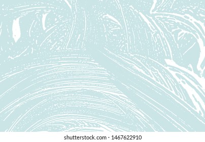 Grunge texture. Distress blue rough trace. Cool background. Noise dirty grunge texture. Vibrant artistic surface. Vector illustration.