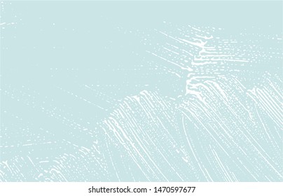 Grunge texture. Distress blue rough trace. Curious background. Noise dirty grunge texture. Charming artistic surface. Vector illustration.