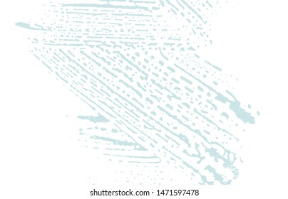Grunge texture. Distress blue rough trace. Classic background. Noise dirty grunge texture. Overwhelming artistic surface. Vector illustration.