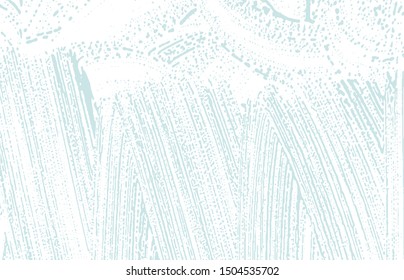 Grunge texture. Distress blue rough trace. Captivating background. Noise dirty grunge texture. Creative artistic surface. Vector illustration.