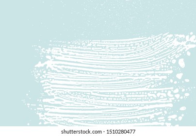 Grunge texture. Distress blue rough trace. Cute background. Noise dirty grunge texture. Bewitching artistic surface. Vector illustration.
