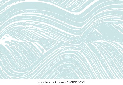 Grunge texture. Distress blue rough trace. Curious background. Noise dirty grunge texture. Cute artistic surface. Vector illustration.