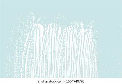 Grunge texture. Distress blue rough trace. Cute background. Noise dirty grunge texture. Appealing artistic surface. Vector illustration.