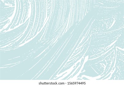 Grunge texture. Distress blue rough trace. Cool background. Noise dirty grunge texture. Unique artistic surface. Vector illustration.