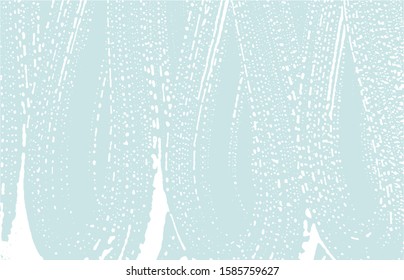 Grunge texture. Distress blue rough trace. Cool background. Noise dirty grunge texture. Authentic artistic surface. Vector illustration.