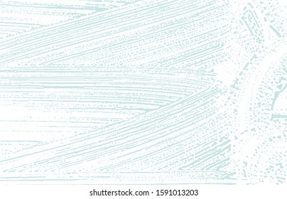 Grunge texture. Distress blue rough trace. Captivating background. Noise dirty grunge texture. Classy artistic surface. Vector illustration.