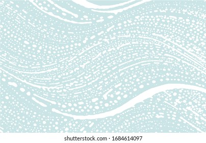 Grunge texture. Distress blue rough trace. Cute background. Noise dirty grunge texture. Overwhelming artistic surface. Vector illustration.