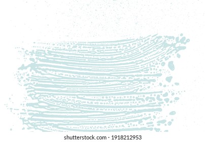 Grunge texture. Distress blue rough trace. Charming background. Noise dirty grunge texture. Bold artistic surface. Vector illustration.