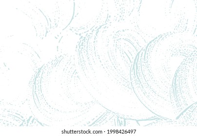 Grunge texture. Distress blue rough trace. Captivating background. Noise dirty grunge texture. Bewitching artistic surface. Vector illustration.