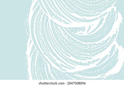 Grunge textura. Trato áspero azul de angustia. Fondo deslumbrante. Textura de grifo sucio y ruidoso. Tentadora superficie artística. Ilustración vectorial.