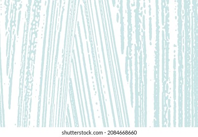 Grunge textura. Trato áspero azul de angustia. Fondo bonito. Textura de grifo sucio y ruidoso. Superficie artística inusual. Ilustración vectorial.