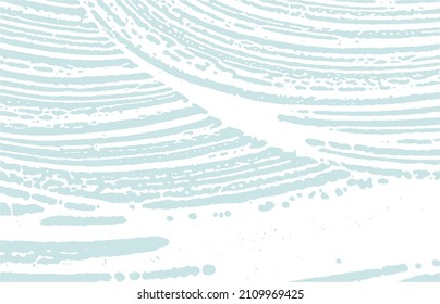 Grunge textura. Trato áspero azul de angustia. Fondo deslumbrante. Textura de grifo sucio y ruidoso. Superficie artística creativa. Ilustración vectorial.