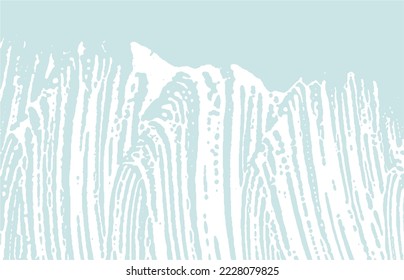 Grunge textura. Trato áspero azul de angustia. Fondo curioso. Textura de grifo sucio y ruidoso. Superficie artística majestuosa. Ilustración vectorial.