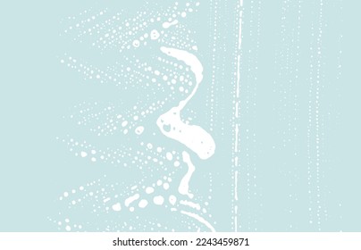 Grunge texture. Distress blue rough trace. Curious background. Noise dirty grunge texture. Symmetrical artistic surface. Vector illustration.