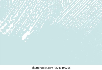 Grunge texture. Distress blue rough trace. Dazzling background. Noise dirty grunge texture. Neat artistic surface. Vector illustration.