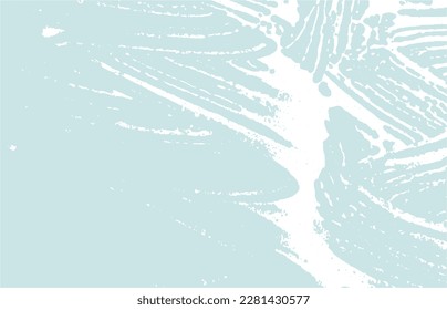 Grunge textura. Trato áspero azul de angustia. Fondo cautivador. Textura de grifo sucio y ruidoso. Maravillosa superficie artística. Ilustración vectorial.