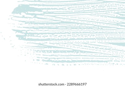 Grunge textura. Trato áspero azul de angustia. Encantador fondo. Textura de grifo sucio y ruidoso. Superficie artística decorosa. Ilustración vectorial.