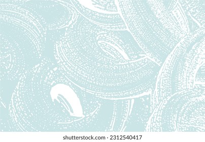 Grunge texture. Distress blue rough trace. Curious background. Noise dirty grunge texture. Adorable artistic surface. Vector illustration.