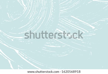 Grunge texture. Distress blue rough trace. Cool background. Noise dirty grunge texture. Terrific artistic surface. Vector illustration.