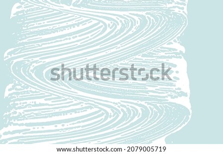 Grunge texture. Distress blue rough trace. Cool background. Noise dirty grunge texture. Marvelous artistic surface. Vector illustration.