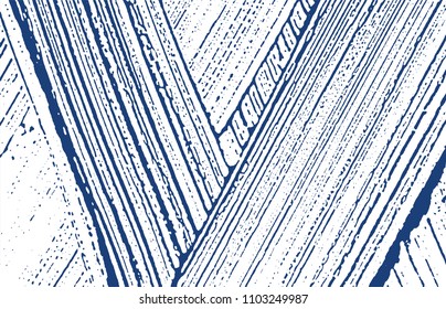 Grunge texture. Distress indigo rough trace. Enchanting background. Noise dirty grunge texture. Awesome artistic surface. Vector illustration.