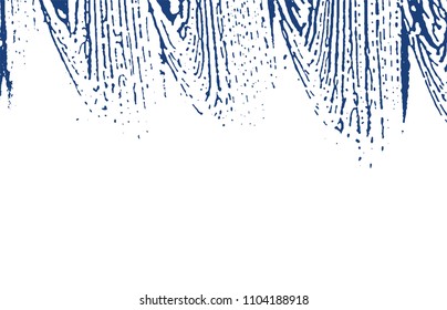 Grunge texture. Distress indigo rough trace. Divine background. Noise dirty grunge texture. Glamorous artistic surface. Vector illustration.