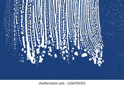 Grunge texture. Distress indigo rough trace. Exotic background. Noise dirty grunge texture. Mesmeric artistic surface. Vector illustration.