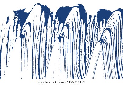 Grunge texture. Distress indigo rough trace. Dramatic background. Noise dirty grunge texture. Excellent artistic surface. Vector illustration.