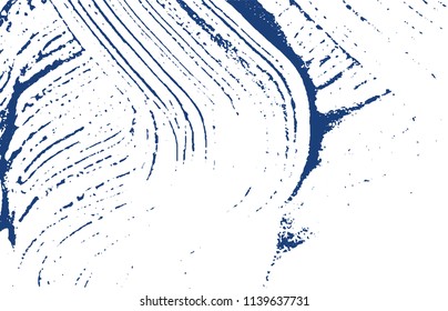 Grunge texture. Distress indigo rough trace. Ecstatic background. Noise dirty grunge texture. Terrific artistic surface. Vector illustration.