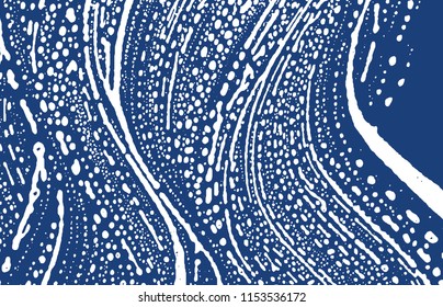 Grunge texture. Distress indigo rough trace. Exquisite background. Noise dirty grunge texture. Fresh artistic surface. Vector illustration.