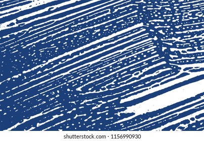 Grunge texture. Distress indigo rough trace. Exquisite background. Noise dirty grunge texture. Unequaled artistic surface. Vector illustration.