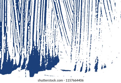 Grunge texture. Distress indigo rough trace. Delightful background. Noise dirty grunge texture. Superb artistic surface. Vector illustration.