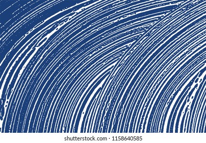 Grunge texture. Distress indigo rough trace. Extraordinary background. Noise dirty grunge texture. Flawless artistic surface. Vector illustration.