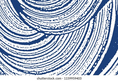 Grunge texture. Distress indigo rough trace. Eminent background. Noise dirty grunge texture. Shapely artistic surface. Vector illustration.