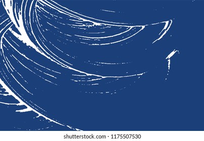 Grunge texture. Distress indigo rough trace. Excellent background. Noise dirty grunge texture. Fantastic artistic surface. Vector illustration.