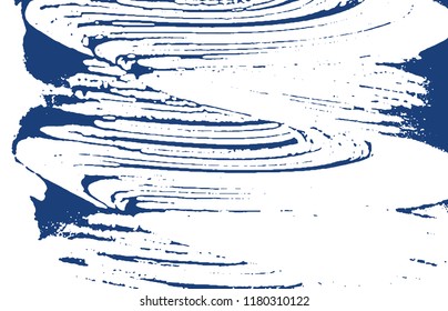 Grunge texture. Distress indigo rough trace. Dramatic background. Noise dirty grunge texture. Exquisite artistic surface. Vector illustration.