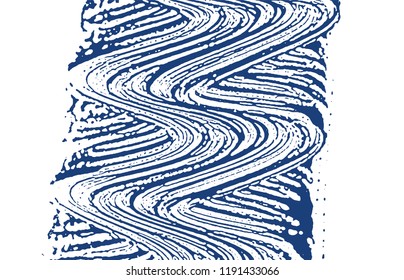 Grunge texture. Distress indigo rough trace. Dramatic background. Noise dirty grunge texture. Comely artistic surface. Vector illustration.