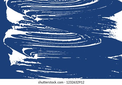 Grunge texture. Distress indigo rough trace. Excellent background. Noise dirty grunge texture. Delightful artistic surface. Vector illustration.