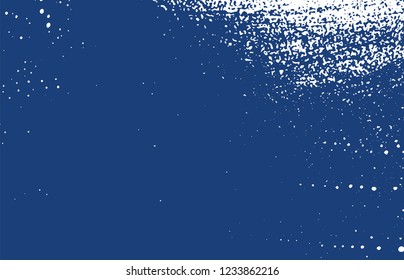 Grunge texture. Distress indigo rough trace. Dramatic background. Noise dirty grunge texture. Perfect artistic surface. Vector illustration.