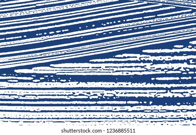 Grunge texture. Distress indigo rough trace. Eminent background. Noise dirty grunge texture. Ideal artistic surface. Vector illustration.