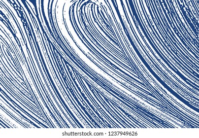 Grunge texture. Distress indigo rough trace. Ecstatic background. Noise dirty grunge texture. Curious artistic surface. Vector illustration.
