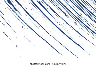 Grunge texture. Distress indigo rough trace. Delicate background. Noise dirty grunge texture. Extra artistic surface. Vector illustration.