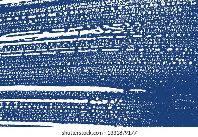 Grunge texture. Distress indigo rough trace. Extra background. Noise dirty grunge texture. Bewitching artistic surface. Vector illustration.