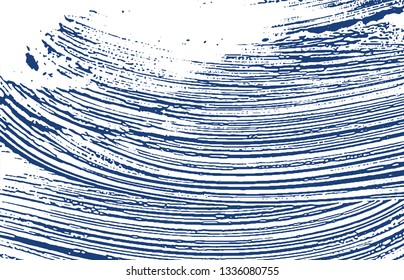 Grunge texture. Distress indigo rough trace. Ecstatic background. Noise dirty grunge texture. Astonishing artistic surface. Vector illustration.
