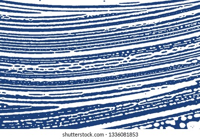 Grunge texture. Distress indigo rough trace. Exquisite background. Noise dirty grunge texture. Mind-blowing artistic surface. Vector illustration.