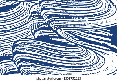 Grunge texture. Distress indigo rough trace. Delightful background. Noise dirty grunge texture. Dazzling artistic surface. Vector illustration.